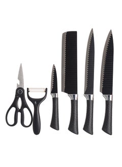 اشتري 6Pieces Kitchen knife set with peeler and scissors في مصر