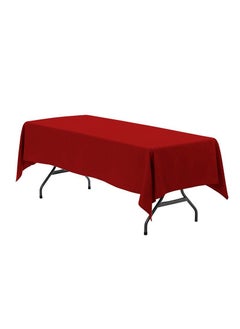 اشتري 1-Piece Solid Pattern Table Cloth Red في الامارات