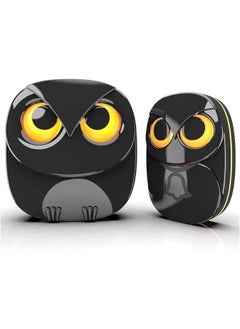 Buy Wireless Doorbell Cute Owl Doorbell Weatherproof IP65 Outdoor Remote Push on 1000 feet Long Wireless Range35 Classic Melodies Optional LED Flash1Receiver+1Transmitter in Saudi Arabia