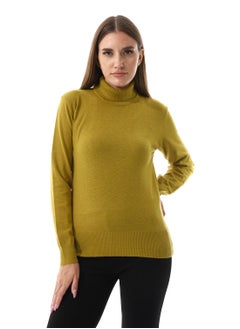 Buy Turtle Neck Regular Fit Plain Top in Egypt