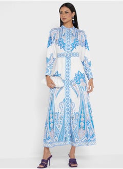 Buy Abstract Print Dress in UAE