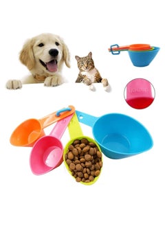 Buy Pet Scoops 4 Pcs Set Pet Spoons Pet Food Scoops Plastic Measuring Cups Pet Food Spoons Pet Measuring Scoop Pet Food Measuring Spoons for Dog Cat and Bird Food (Random Color) in Saudi Arabia