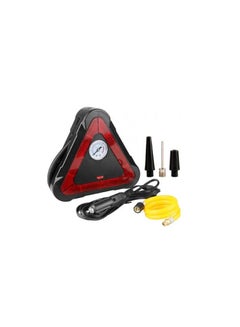 اشتري Tire Air Compressor Pump LED Light Car Triangle Warning Sign 3 in 1 Auto Tire Inflator 12V 150 PSI for Car, Bicycle, Inflatable Rafts and Sport Balls في الامارات