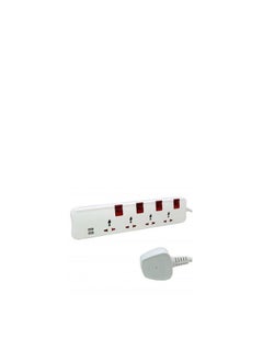 اشتري Legrand Universal 5 Switch Socket Extension + 2 USB 1.2A With 5Mtr في الامارات