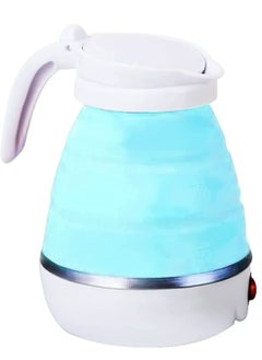 Buy Travel Portable Foldable Electric Kettle Collapsible Water Boiler For Coffee Tea Fast Water Boiling 110V-220V 600ML For Household Use in UAE