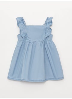 Buy Square Collar Strapless Baby Girl Jean Dress in Egypt