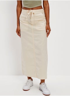 Buy Tie Pocket Detail Skirt in Saudi Arabia