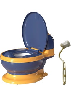 Buy Potty Training Toilet Realistic Potty Training Seat Toddler Potty Chair with Soft Seat Removable Potty Pot Toilet Tissue Dispenser and Splash Guard Non-Slip for Toddler& Baby& Kids in Saudi Arabia