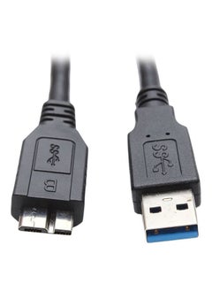 Buy USB Type A To Micro B Cable For Samsung S5 Hard Disk Black in UAE