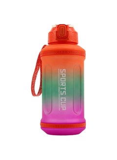 اشتري Creative Gradient Plastic Straw Sports Fitness Water Cup Large Capacity Bottle 1350ml في مصر