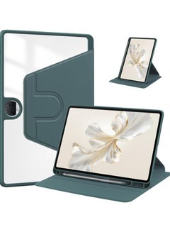 Buy Case Compatible with Honor Pad 9 12.1 inch with Pen Holder, 360 Degree Swivel Stand Folio Flip Smart Tablet Cover Auto Sleep/Wake Tablet Case (Green) in Saudi Arabia