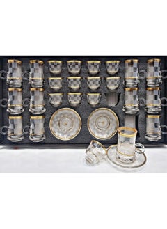 Buy A set of Tea Cups and Coffee Cups and Saucers with a Modern and Elegant Design, 36 Pieces in Saudi Arabia