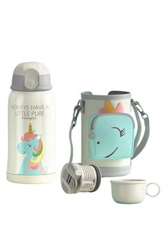 Buy Kids Water Bottle Insulated Stainless Steel Flask 550ml in UAE