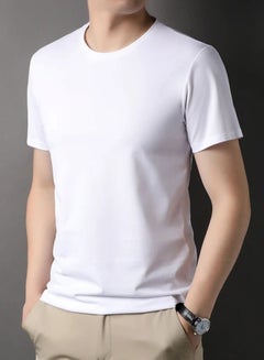 Buy Selecta Now Mens T Shirt Plain 100% Combed Cotton Comfortable White T Shirt Tank Top & Tees in UAE
