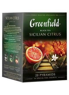 Buy Black Tea Sicilian Citrus 20 Tea Bags 36 Gm in UAE