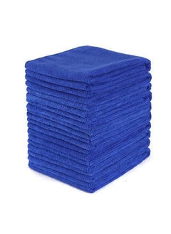 Buy 10-Piece Car Soft Microfiber Absorbent Wash Cleaning Polish Cloth in Saudi Arabia