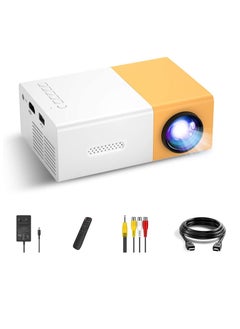 Buy CY200 Portable Projector Smart Home Theater Media Player for Home Theater Cartoon Movies Yellow , EU Plug in Saudi Arabia