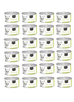 Buy 24PC Kit Cat Chicken And Seafood Topper Wet Food For Cats 80g in UAE