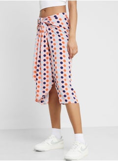 Buy Printed Knot Detail Skirt in Saudi Arabia