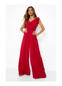 اشتري Cowl Draped Wide Leg Jumpsuit في السعودية