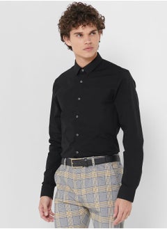 Buy Logo Slim Fit Shirt in UAE