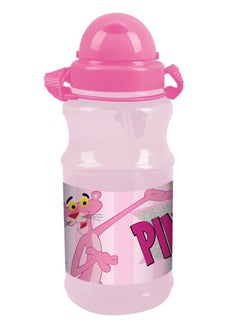 Buy Printed transparent Water Bottle With Strap 500ml in Saudi Arabia