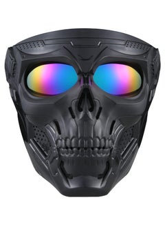 Buy Skull Mask Full Face Tactical Masks for CS Survival Games Shooting Cosplay Movie Paintball in UAE