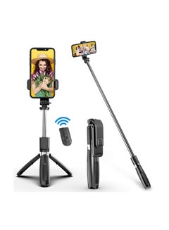 اشتري Portable Selfie Stick, Handheld Phone Tripod Stand with Detachable Wireless Remote, Selfie Stick Tripod for iPhone 14 13 12 11 pro Xs Max Xr X 8 7 Plus, Android Moto Samsung Google Smartphone, More في الامارات
