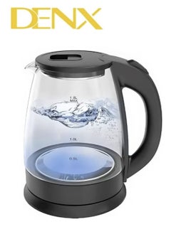 Buy Glass Electric Kettle Capacity 1.8 liters 1500 watts in Saudi Arabia