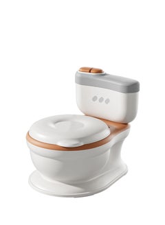 Buy Portable Kids Potty Baby Potty Training Seat Chair Realistic Potty Training Toilet Orange in Saudi Arabia