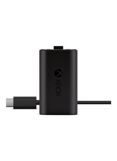 اشتري مجموعة أدوات Xbox Play and Charge Kit القابلة لإعادة الشحن مع كابل USB من النوع C لأجهزة Xbox 360 باللون الأسود في السعودية