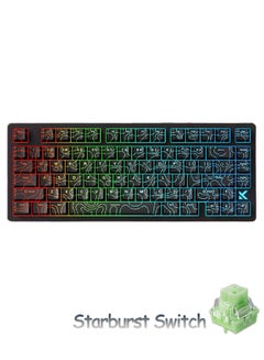 Gasket Mechanical Keyboard, 75% Wireless Hot Swappable Gaming Keyboard With Five-Layer Padding&Knob, Bluetooth/2.4GHz/USB-C, RGB (Light Blue, LEOBOG Reaper Switch) Price In Saudi Arabia | Noon Saudi Arabia