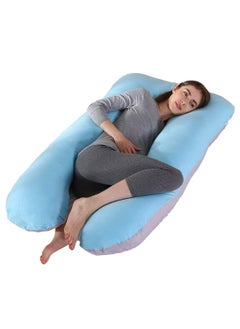 اشتري Pregnancy Pillow U Shaped Full Body Pillow Comfort for Sleeping Elevating Legs Supporting Back and Belly Side Front Stomach for Maternity Use Maternity Pillow Pregnancy Pillow Body Support في الامارات