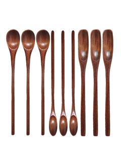 Buy Wooden Spoons Coffee Spoons Teaspoons Handmade Wood Tasting Spoon Iced Tea Spoons Mini Stirring Spoon Espresso Mixing Spoon Teaspoon Dessert Honey Spoons Table Spoon in UAE