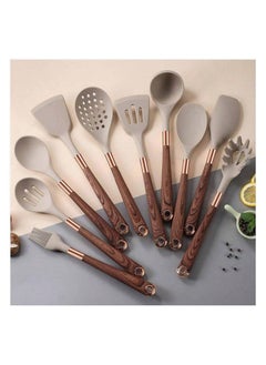 Buy falmer Silicone kitchen Utensils Set 12 Pcs - Gray in Egypt