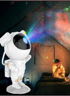 Buy Star Projector Galaxy Night Light Astronaut Starry Nebula Ceiling LED Lamp Kids Room Decor Aesthetic 360°Rotation Magnetic Head Light in UAE