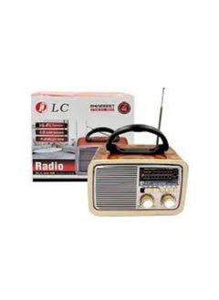 Buy Bluetooth Portable Radio 32216B Brown/Gold/Black in Saudi Arabia