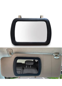 اشتري 2 Pcs Car Sun Visor Mirror, Universal Car Vanity Mirror, Makeup Sun Shading Beauty Mirror for Most Car Truck, Adjustable Car Cosmetic Vanity Mirror Black, Automobile Accessories في الامارات