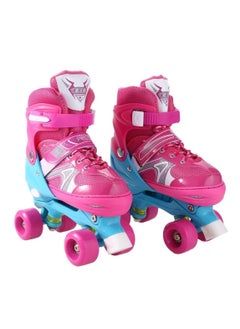 Buy Kids Unisex Four Wheel Roller Skating Shoes L in Saudi Arabia