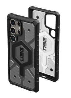 Buy UAG Pathfinder Clear PRO Samsung Galaxy S24 ULTRA case cover [18 Feet Drop tested] MagSafe compatible - Clear | Ice in UAE