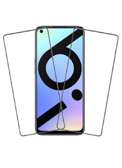 اشتري 2 Pieces Tempered Glass Screen Protector Clear Designed For Realme 6i  Full Screen Coverage And Bubble Free في الامارات