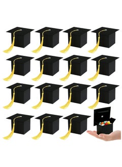 Buy 24 Pack Graduation Hat Candy Box Graduation Gift Box with Fringe for Graduation Party Supplies Decorative Candy Chocolate Souvenirs in Saudi Arabia