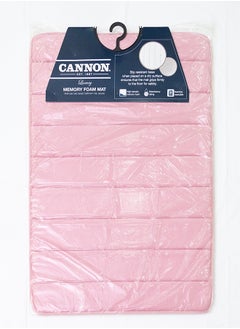 اشتري Cannon Memory Foam Bath Mat 1Pc 60X90Cm Tea Rose في الامارات