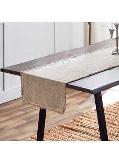 اشتري Naturio Slub Natural Table Runner 180 x 40 cm في الامارات