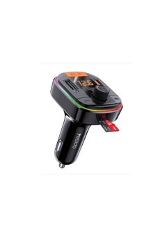 Buy YESIDO Y45 Bluetooth 5.0 Wireless FM Transmitter PD + QC 3.0 Dual USB Car Charger with Colorful Light in Egypt