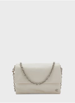 Buy Flap Over Chain Detailed Crossbody in UAE