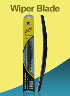 Buy Car Wiper Blade Premium Model 18" 450mm Hybrid Wiper Blade All Season Universal Car Wiper Blade 1 Pcs -3XR in Saudi Arabia
