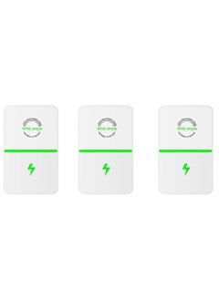 اشتري Electric Energy Saver, Power Saver Pro, High Efficiency Smart Energy Saver Plug, Energy Saving Device Stop Watt Energy Saver Pro for Home Office Factory (3PCS) في الامارات