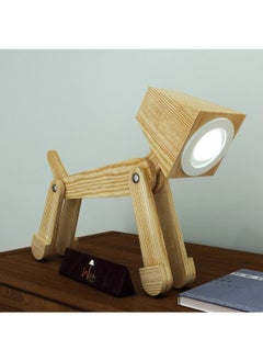 اشتري Wooden Dog Shaped LED Lamp (Pinewood) في الامارات