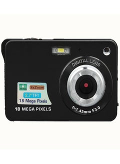 اشتري 2.7 Inch Tft 18Mp 8X Zoom Digital Camera Mini Anti-Shake Full HD Digital Video Camera (Black) في الامارات
